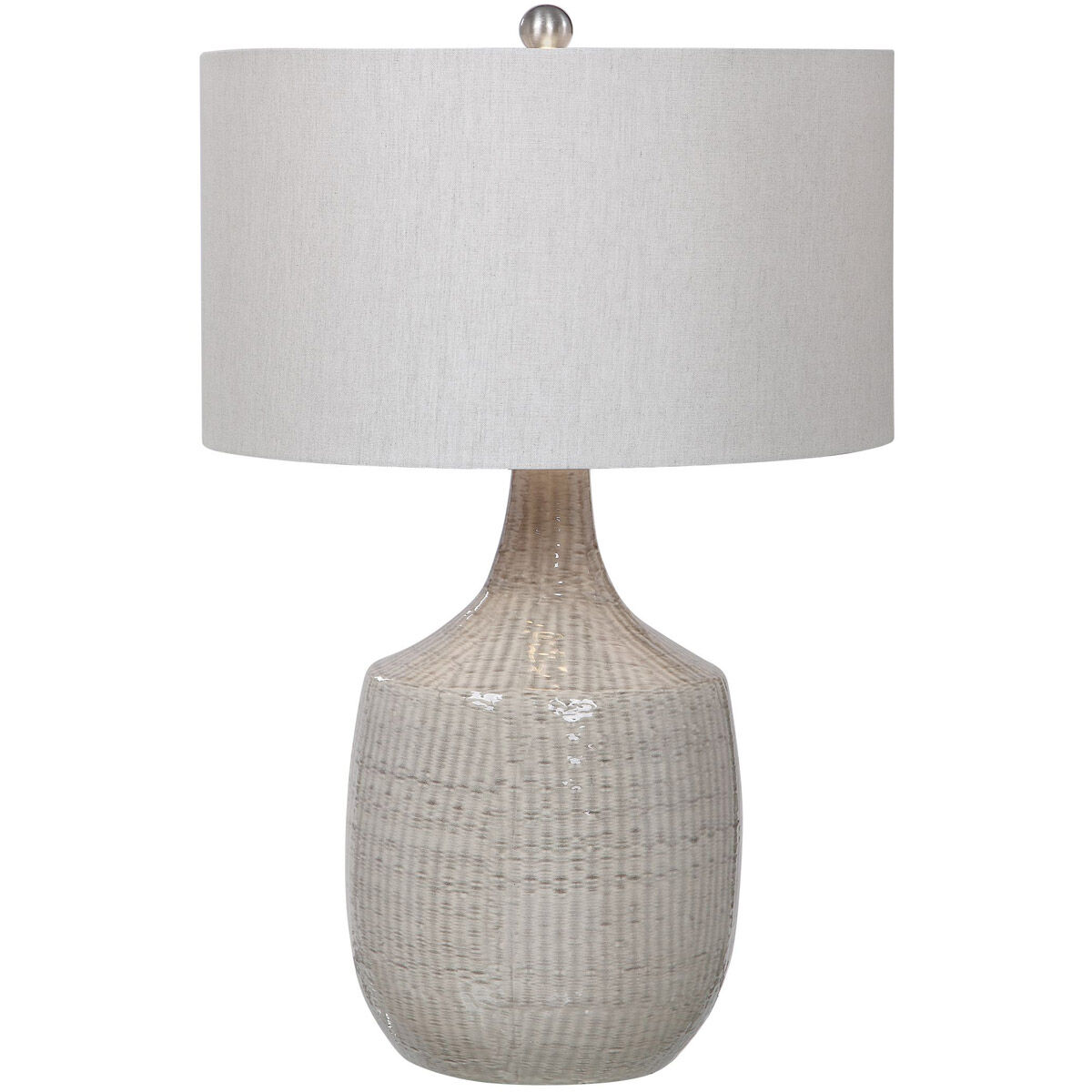 Felipe 30 inch 150 watt Gray Table Lamp Portable Light