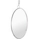 Stopwatch 33 X 22 inch Polished Nickel Powder Room Mirror, Varaluz Casa