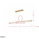 Golden Ratio 1 Light 59 inch Satin Gold Linear Pendant Ceiling Light