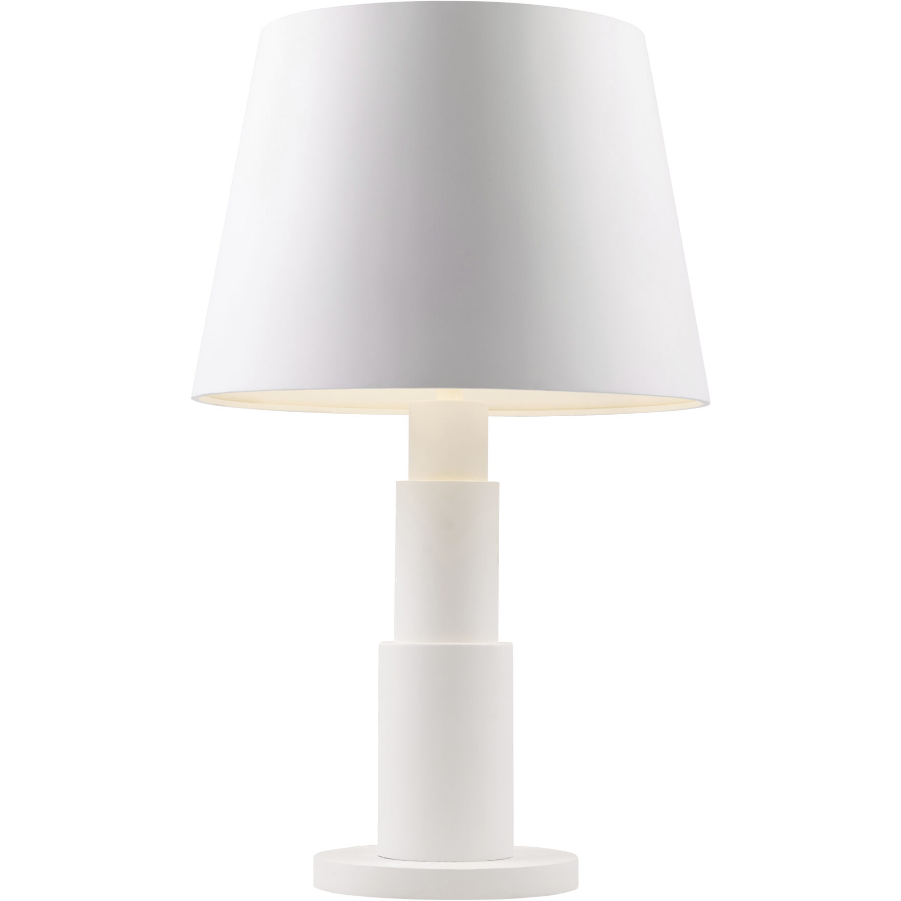 Giustino 32.5 inch 60 watt Matte White Table Lamp Portable Light