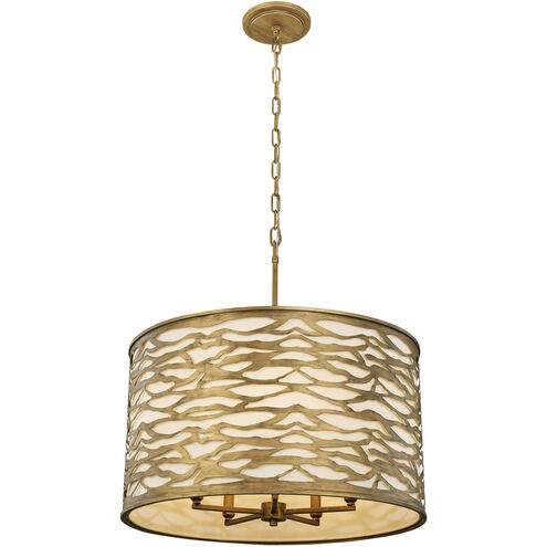 Kato 5 Light 24 inch Gold Pendant Ceiling Light in Havana Gold