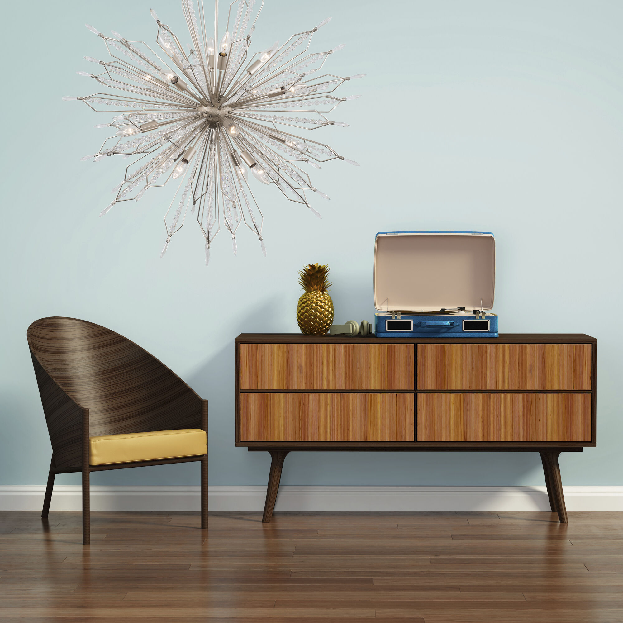 Orbital 16 Light 36 inch Gold Dust Pendant Ceiling Light