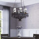 Flow 6 Light 28.5 inch Hammered Ore Chandelier Ceiling Light