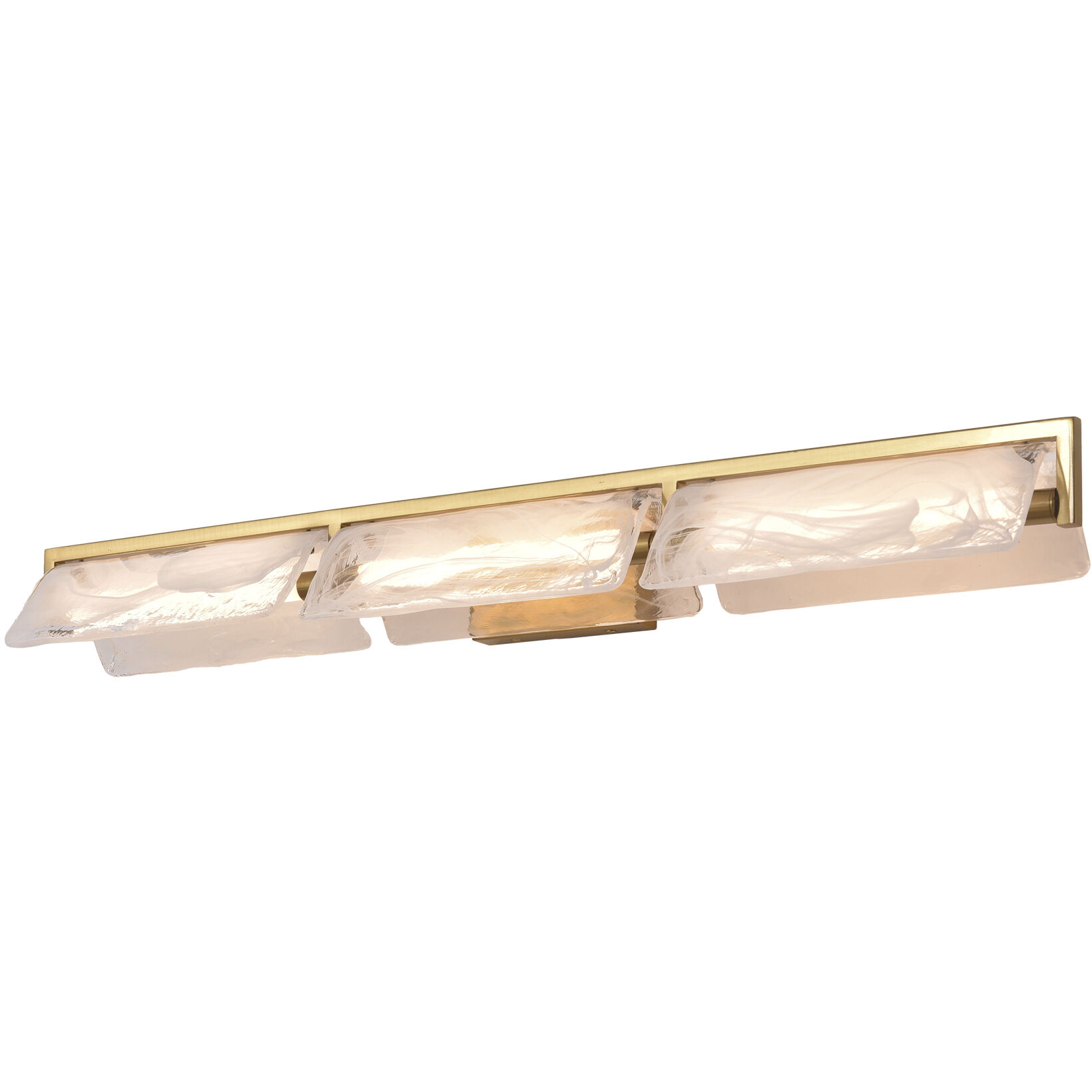 Mingle 3 Light 38 inch Satin Brass Bath Light Wall Light