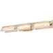 Mingle 3 Light 38 inch Satin Brass Bath Light Wall Light