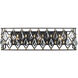 Windsor 3 Light 23.75 inch Carbon and Havana Gold Bath Vanity Light Wall Light