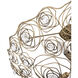 Ethereal Rose 3 Light 24 inch Havana Gold Ombre Semi-Flush Ceiling Light