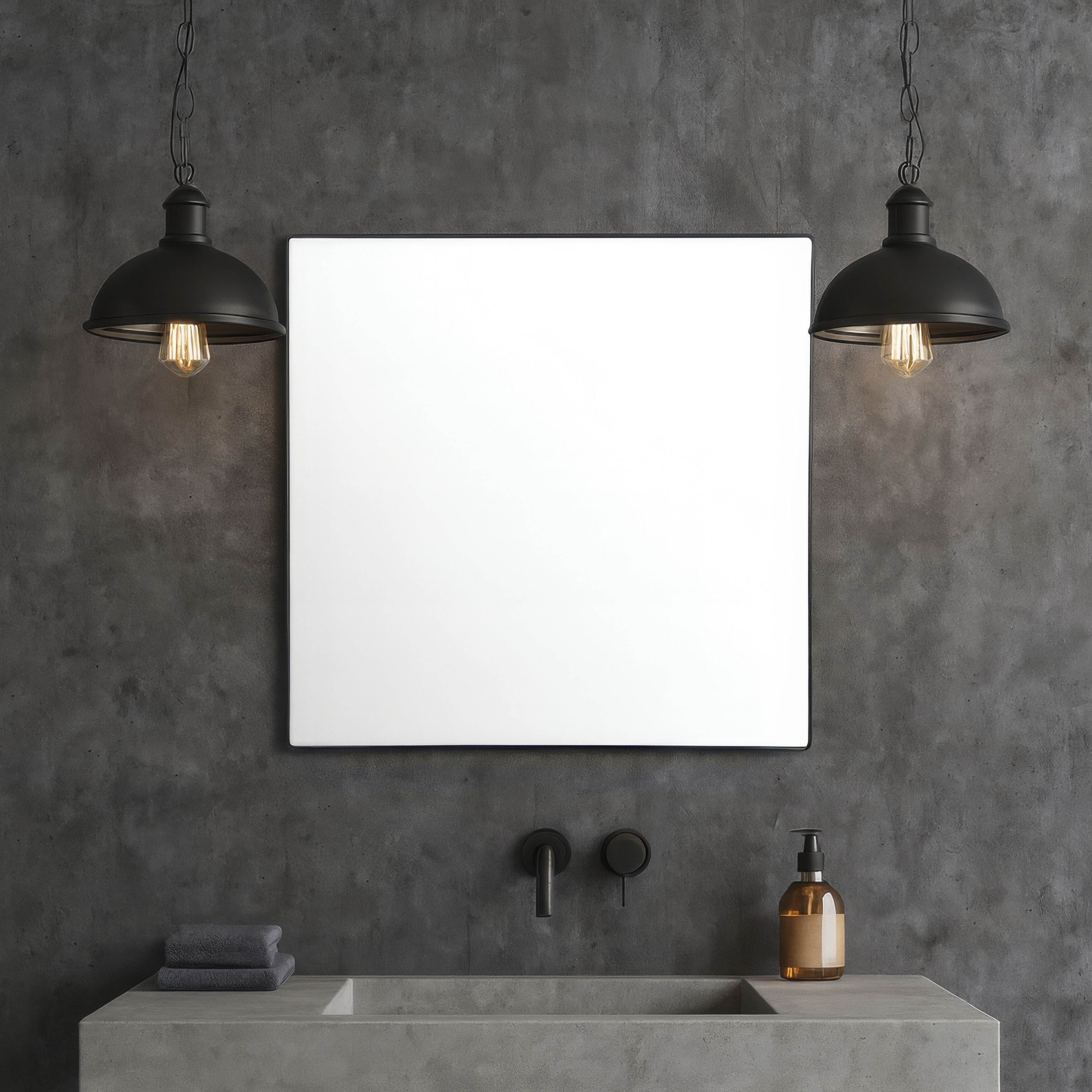 Kye 40 X 40 inch Black Wall Mirror, Varaluz Casa