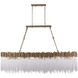 Matrix 12 Light 72 inch Havana Gold Linear Pendant Ceiling Light