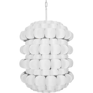 Swoon 6 Light 20 inch Matte White Foyer Ceiling Light, Smithsonian Collaboration