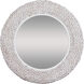 Athena Matte White and Whitewash Seagrass Wall Mirror
