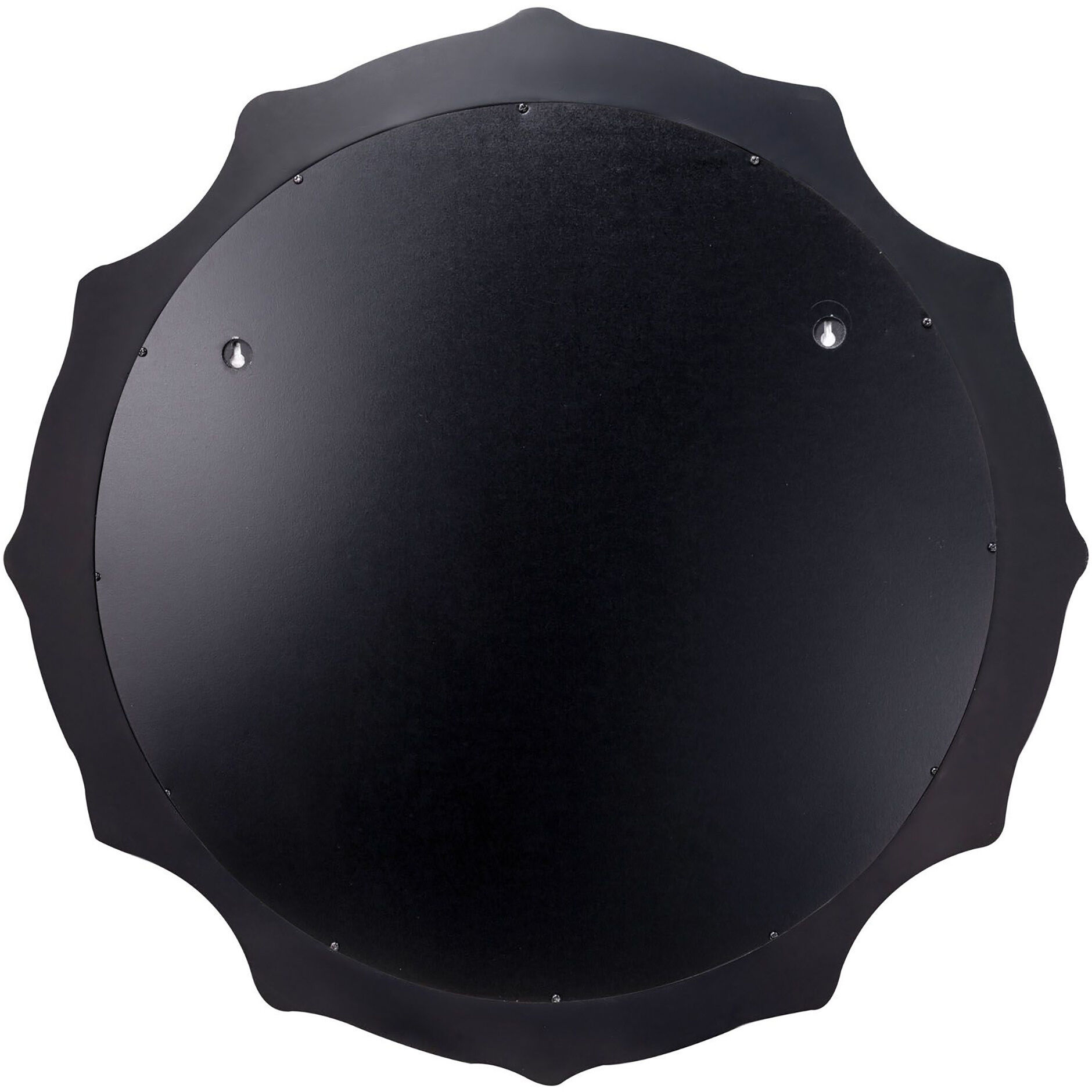 Not Baroque - en 30 X 30 inch Black Wall Mirror, Tamara Day Collaboration