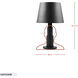 Giustino 32.5 inch 5 watt Matte Black Table Lamp Portable Light