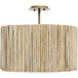 Jacob's Ladder 3 Light 18 inch French Gold Semi-Flush Ceiling Light, Smithsonian Collaboration