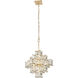Cubic 6 Light 18.5 inch Calypso Gold Pendant Ceiling Light
