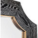 Farra 36 X 36 inch Cerused Black with Weathered Brass Wall Mirror, Varaluz Casa