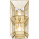 Arcade 2 Light 7 inch French Gold Wall Sconce Wall Light