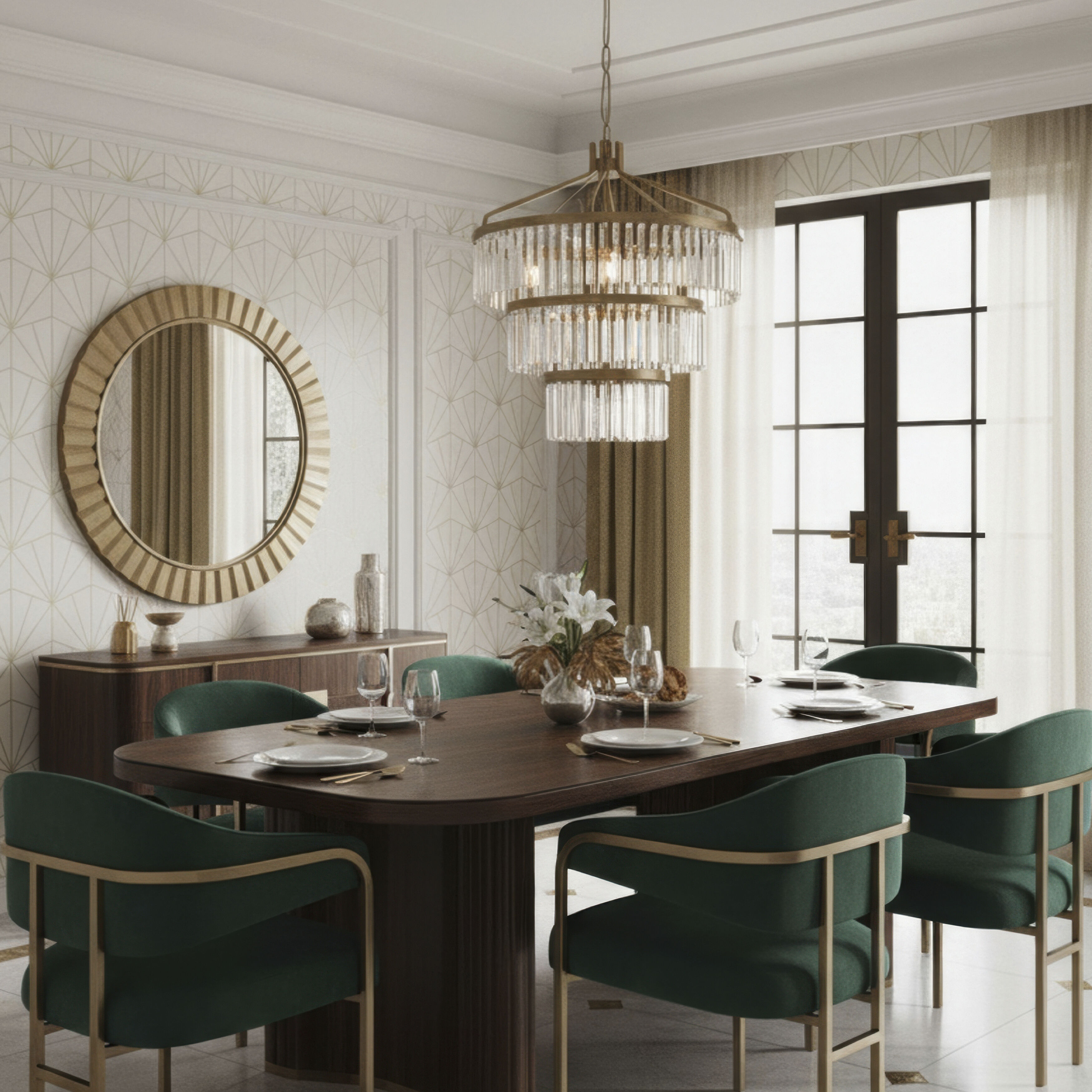 Social Club 15 Light 28 inch Havana Gold Pendant Ceiling Light