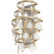 Fleur 2 Light 10 inch French Gold Wall Sconce Wall Light, Smithsonian Collaboration