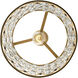 Windsor 1 Light 12 inch French Gold and Matte Black Pendant Ceiling Light