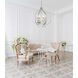 Barcelona 7 Light 26 inch Transcend Silver and Clear Pendant Ceiling Light