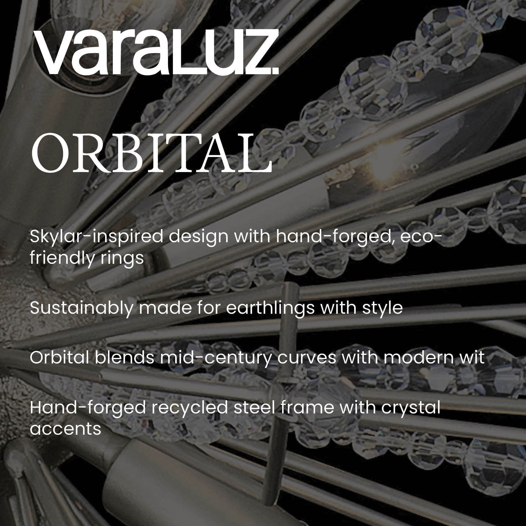 Orbital 20 Light 48 inch Gold Dust Linear Pendant Ceiling Light