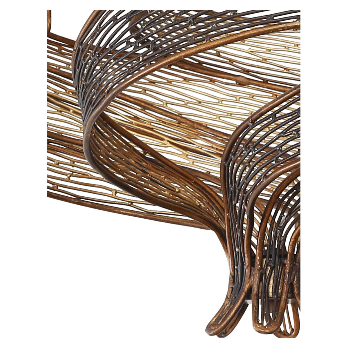 Flow 6 Light 28.5 inch Hammered Ore Chandelier Ceiling Light