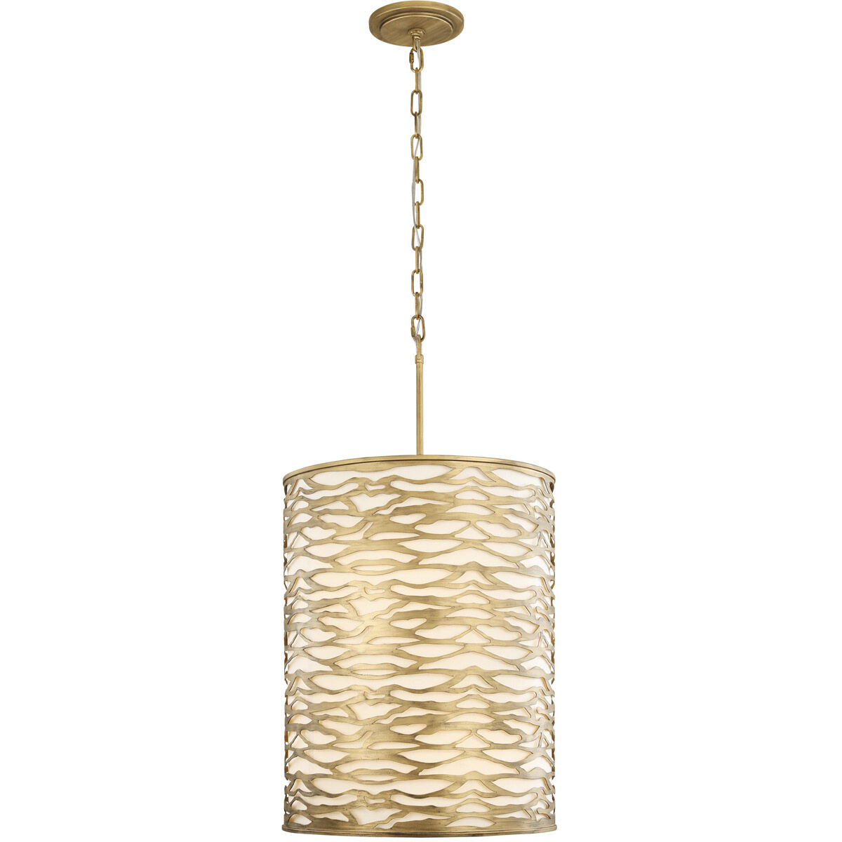 Kato 6 Light 18 inch Gold Pendant Ceiling Light