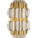 Swoon 2 Light 10 inch Antique Gold/Gold Dust Wall Sconce Wall Light, Smithsonian Collaboration