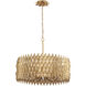 Forever 9 Light 30 inch French Gold Pendant Ceiling Light