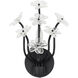 Wildflower 1 Light 10 inch Matte Black Sconce Wall Light, Smithsonian Collaboration