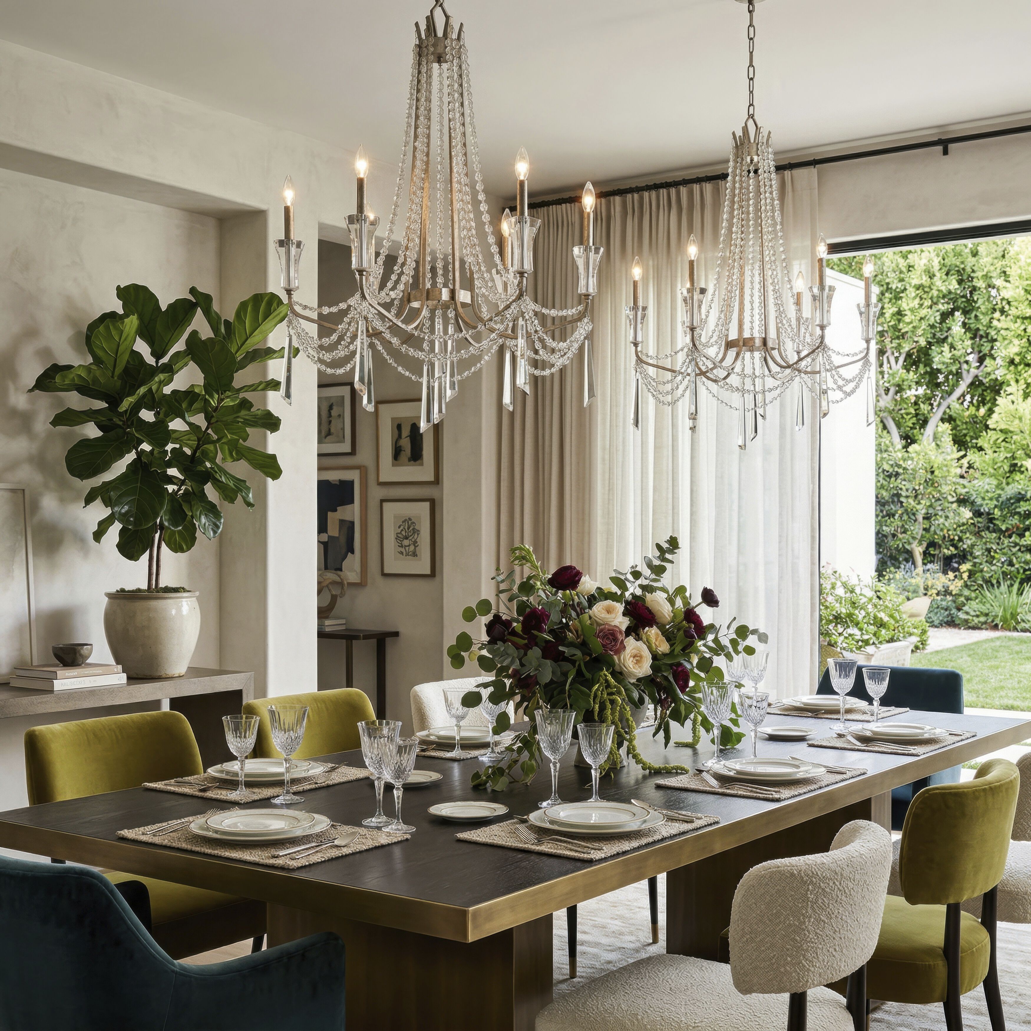 Barcelona 6 Light 27 inch Transcend Silver Chandelier Ceiling Light