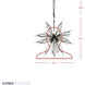 Orbital 8 Light 22 inch Carbon Pendant Ceiling Light