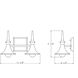 Tromba 2 Light 13.38 inch Black Chrome Bath Vanity Wall Light, Luz Studio