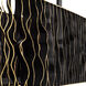 Estela 5 Light 36 inch Matte Black Linear Pendant Ceiling Light, Smithsonian Collaboration