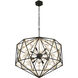 Marcia 10 Light 30 inch Matte Black/French Gold Pendant Ceiling Light