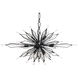 Orbital 16 Light 36 inch Carbon Linear Pendant Ceiling Light