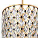 Windsor 8 Light 36 inch French Gold and Matte Black Linear Pendant Ceiling Light