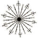 Wildflower 15 Light 40 inch Matte Black Chandelier Ceiling Light, Smithsonian Collaboration