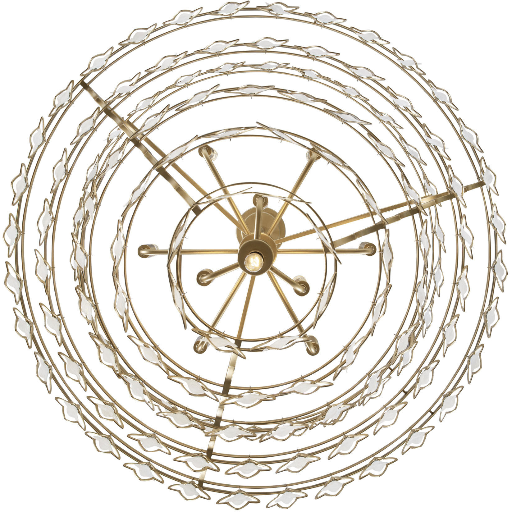 Fleur 10 Light 36 inch French Gold Chandelier Ceiling Light, Smithsonian Collaboration