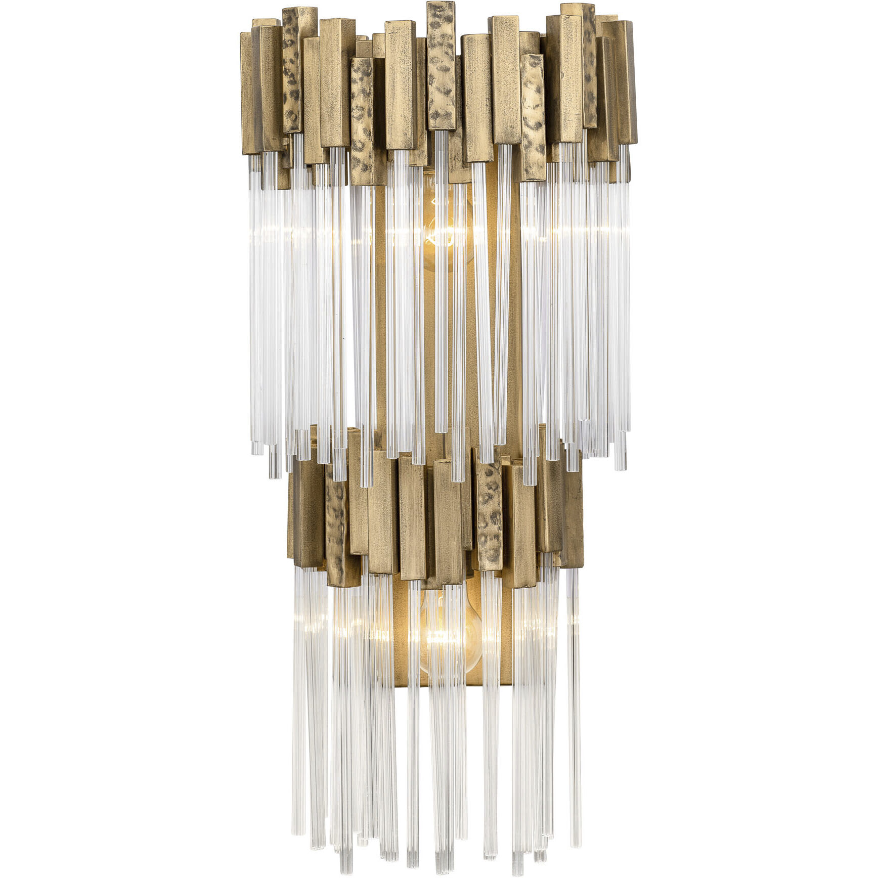 Matrix 2 Light 12.5 inch Havana Gold Wall Sconce Wall Light