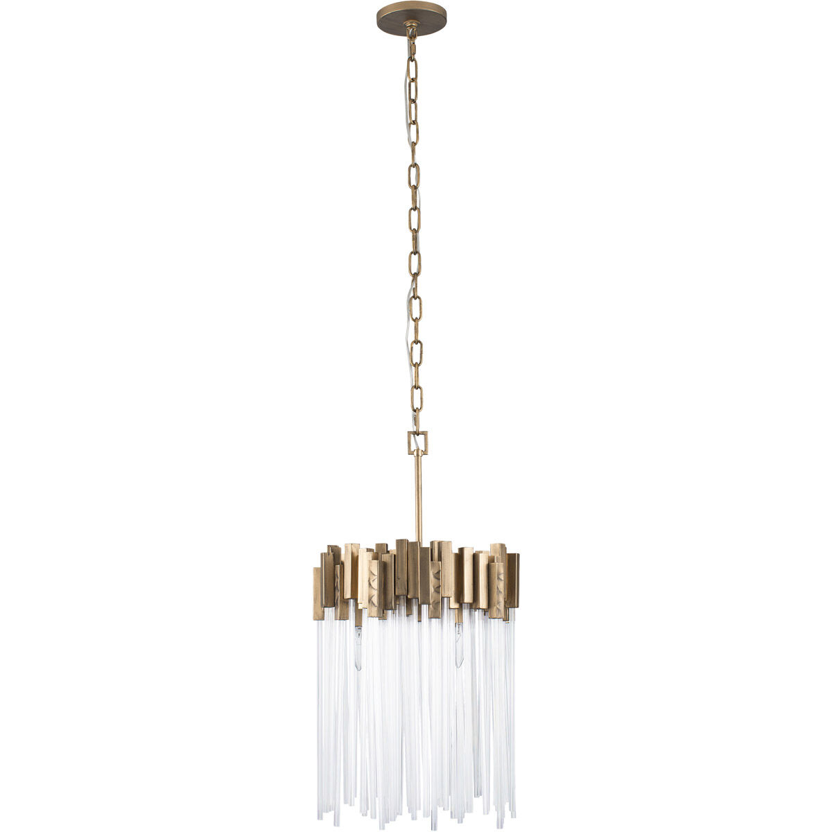 Matrix 3 Light 14 inch Havana Gold Pendant Ceiling Light
