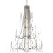 Barcelona 18 Light 57.25 inch Transcend Silver Chandelier Ceiling Light
