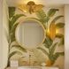 Banana Leaf 3 Light 24 inch Gold Semi-Flush Ceiling Light