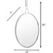 Stopwatch 33 X 22 inch Polished Nickel Powder Room Mirror, Varaluz Casa