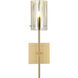 Chroman Empire 1 Light 4.53 inch Satin Gold Wall Sconce Wall Light
