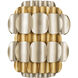 Swoon Sconce Wall Light in Antique Gold, Smithsonian Collaboration