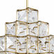 Cubic 14 Light 18.5 inch Calypso Gold Foyer Pendant Ceiling Light