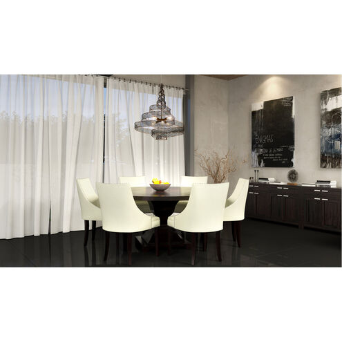 Flow 6 Light 26 inch Hammered Ore Pendant Ceiling Light