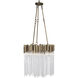 Matrix 6 Light 18.5 inch Havana Gold Pendant Ceiling Light